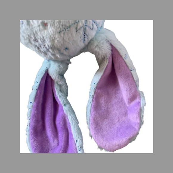 Build A Bear Blue Snowflake Stuffed Bunny Rabbit - Picture 4 of 10